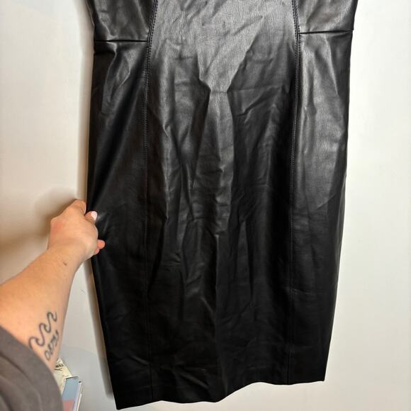 MM Lafleur The Noa Dress Vegan Leather Shift Mini Dress - Picture 5 of 11